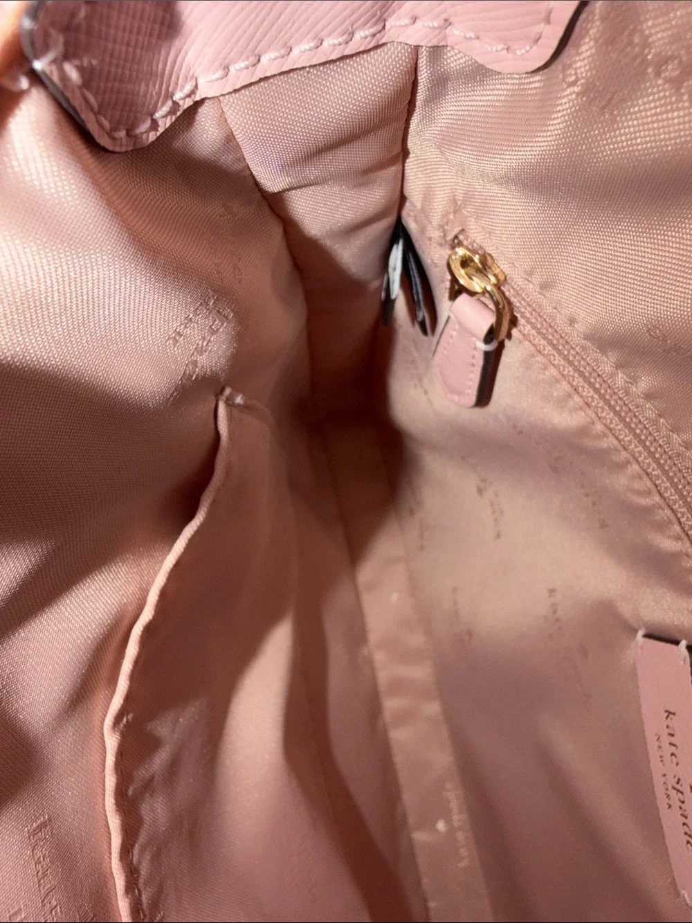 Kate Spade Blush Pink Textured Leather Crossbody Bag NWOT
